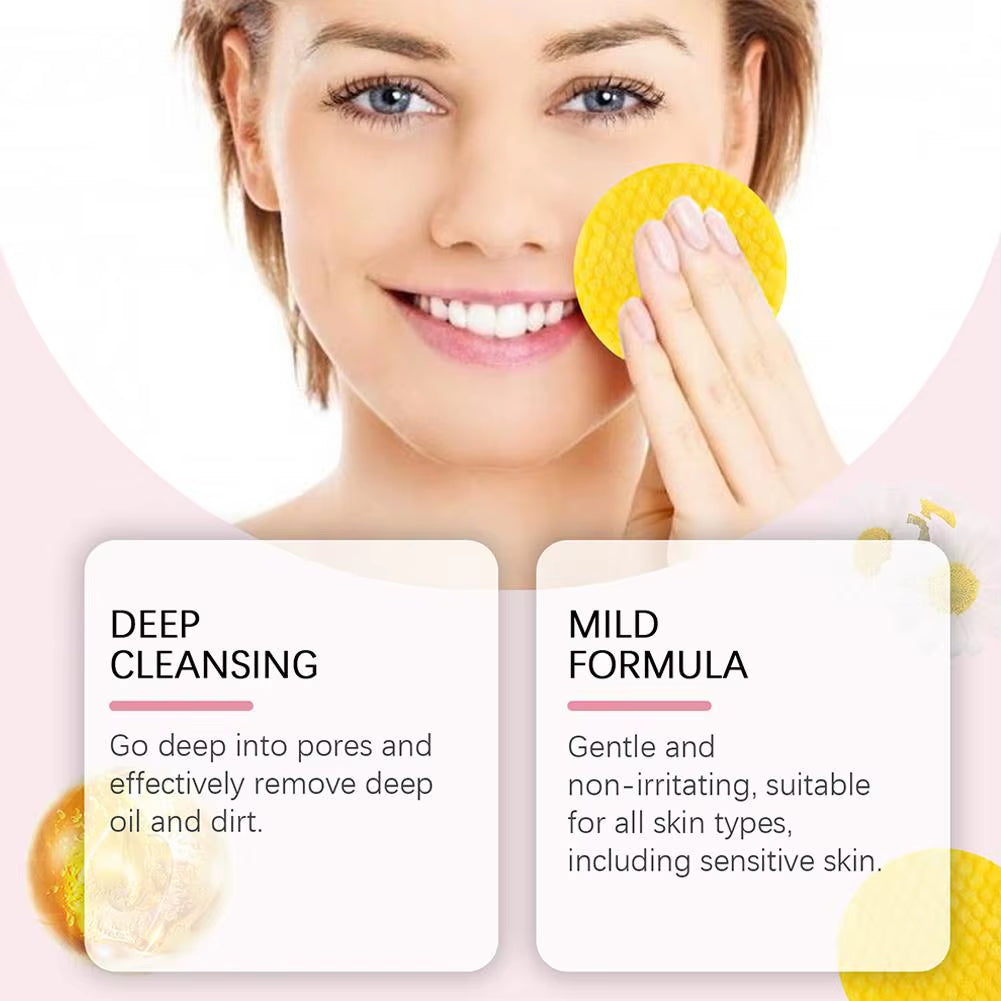 GlowClean™ Kojic Acid & Turmeric Exfoliating Pads – 40/50Pcs Daily Facial Cleansing & Skin Care